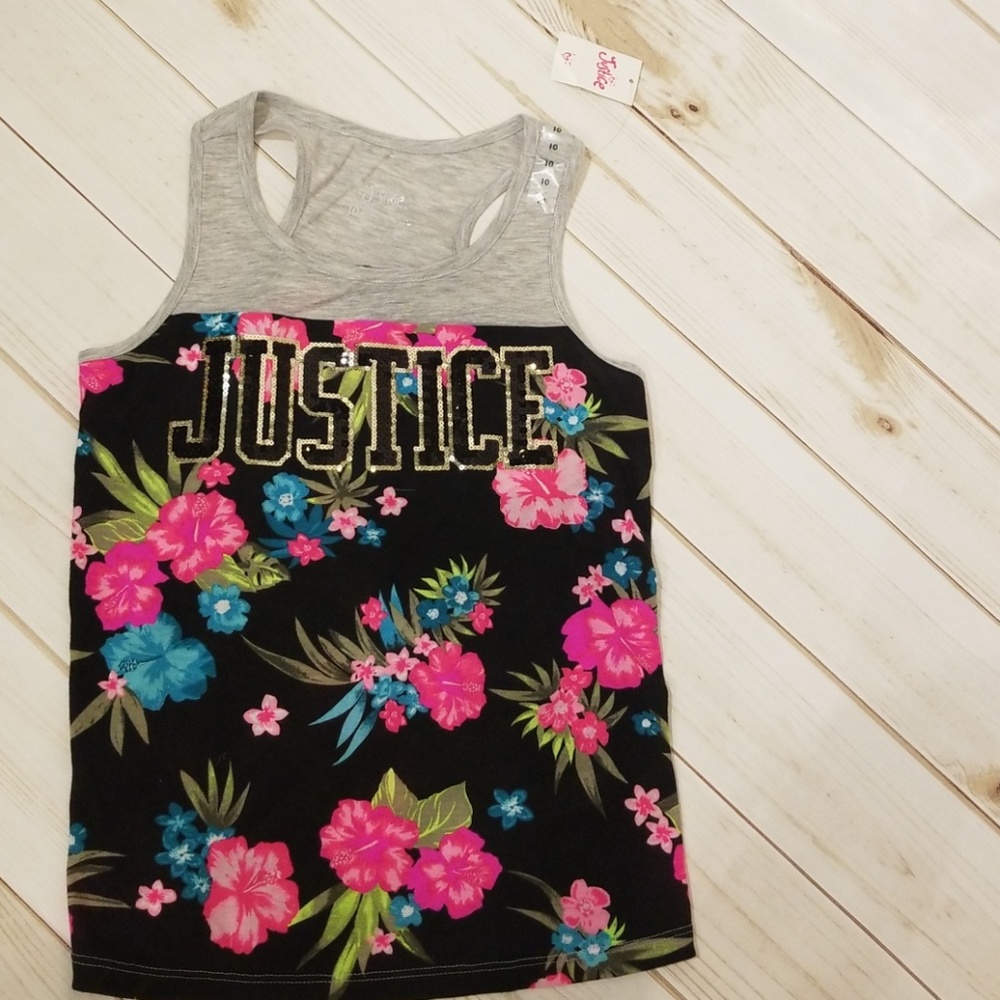 Justice Tank top NWT SZ 10